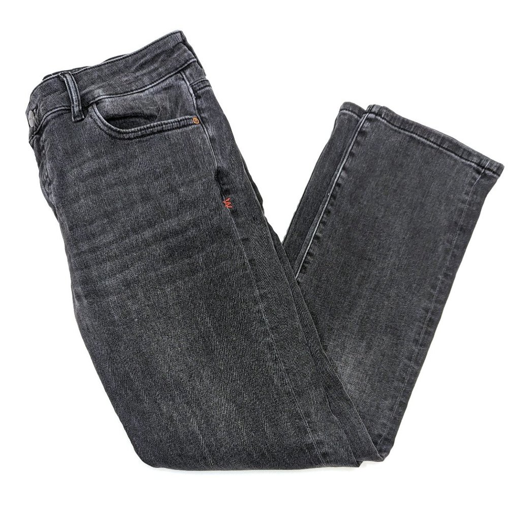Warp + Weft Amsterdam Slim Faded Punk Grunge Black Denim Jeans Men's Size 30X30